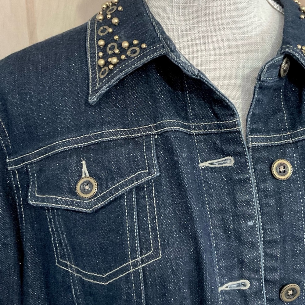 Ruby Rd. Button Up Jean Jacket - EUC - Picture 3 of 6